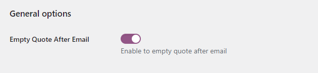 Empty Quote Page After Email